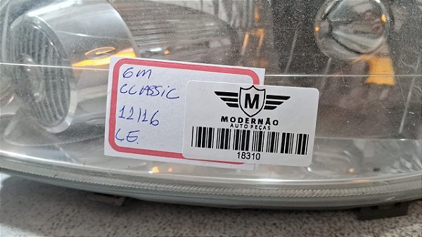 Farol Lado Esquerdo  GM Classic - 2011 a 2016  (Paralelo)