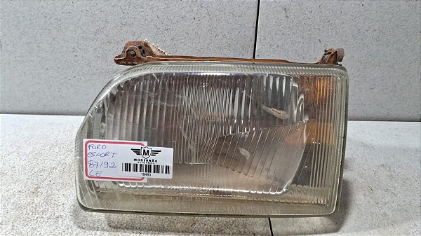 Farol Lado Esquerdo Ford Escort 1987 a 1992 (Paralelo)