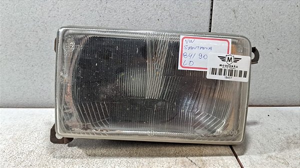 Farol Lado Direito VW Santana 1984 a 1990 (Cibié)