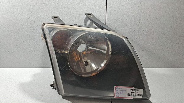 Farol Lado Direito Ford Ecosport 2003 a 2018 Máscara Negra