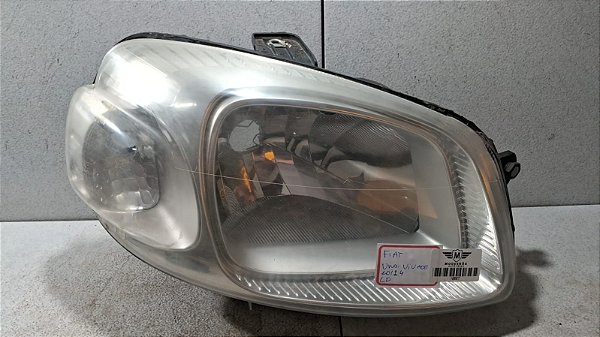Farol Lado Direito Fiat Uno Vivace 2010 a 2014 Cromado