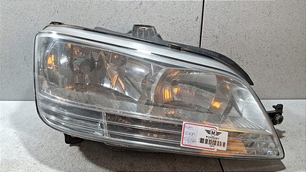 Farol Lado Direito Fiat Idea 2006 a 2010 Cromado