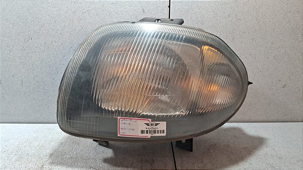 Farol Lado Esquerdo Renault Clio 1999 a 2002 Máscara Negra