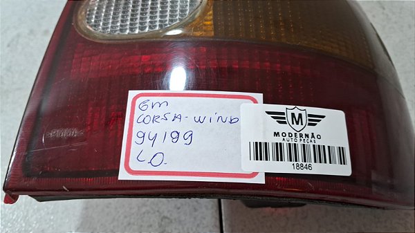 Lanterna Lado Direito GM Corsa wind 1994 a 1999 Paralelo
