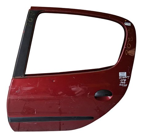 Porta Traseiro Esquerdo Peugeot 206 207 2000 A 2014 Detalhe