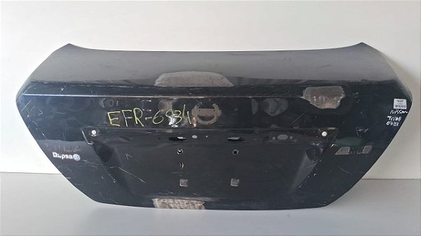 Tampa Traseira Nissan tiida Sedan 2007 A 2013 Com detalhe