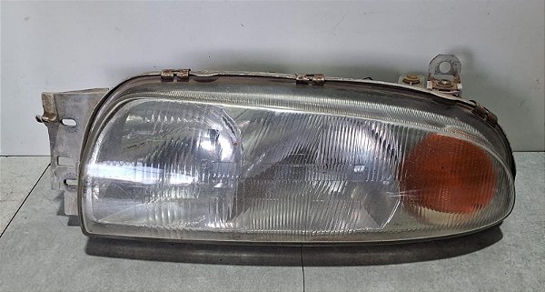 Farol Direito Ford Fiesta/Courier 1996 a 1999 Com detalhe