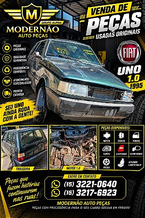 SUCATA VENDA DE PEÇAS FIAT UNO 1,0 1995