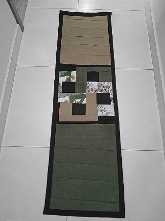 Passadeira Patchwork – Tons de Marrom e Verde