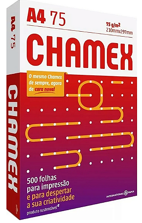 Papel Sulfite A4 Chamex – 500 Folhas 75 g/m²