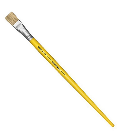 Pincéis Chatos nº 10, 12, 14 e 16 – Pintura Escolar e Artesanato