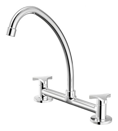 Torneira Misturador de Cozinha Bancada Nova Gyro 1256-Ngy-Cr Cromado