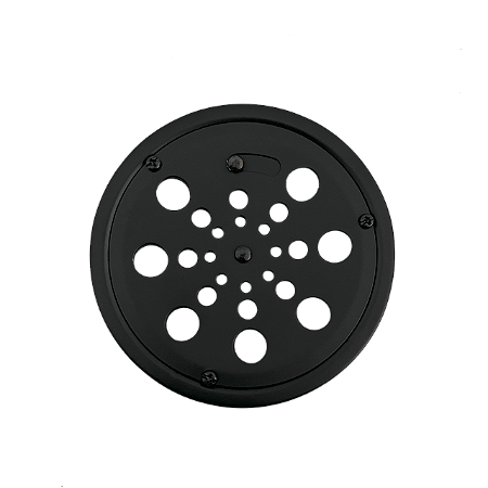 Ralo Grelha Inox 430 Redonda 15cm Com Caixilho Abre E Fecha Preto Fosco 507-P