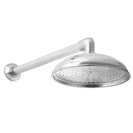Ducha (Chuveiro) Fria Redondo Cascata 12 Pol. Piscina Aluminio Nova Orion