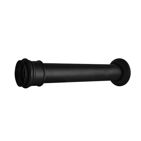 Tubo De Ligação Ajustável para Bacia sanitaria de 25cm Preto Fosco