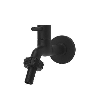 Torneira Jardim com bico 1230 1/4 Volta 1/2 polegada Preto Fosco C44