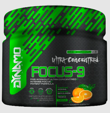 cafeina focus-9 - 105g dynamo laranja