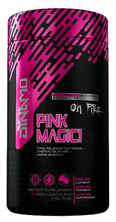 magnésio e cafeina pink magic 1 - 60 tabs dynamo