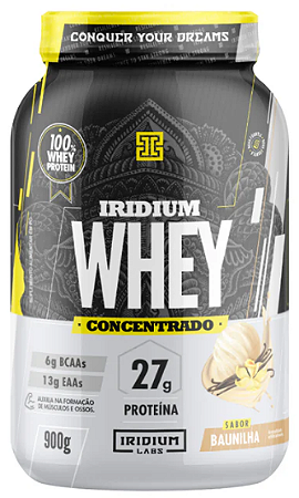 whey concentrado 900g - iridium - baunilha