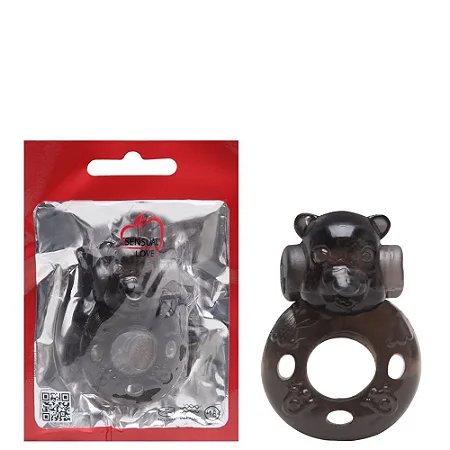 Anel Peniano Vibrador Bichinho Sensual Love Preto