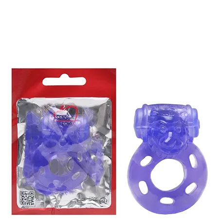 Anel Peniano Vibrador Bichinho Sensual Love Roxo