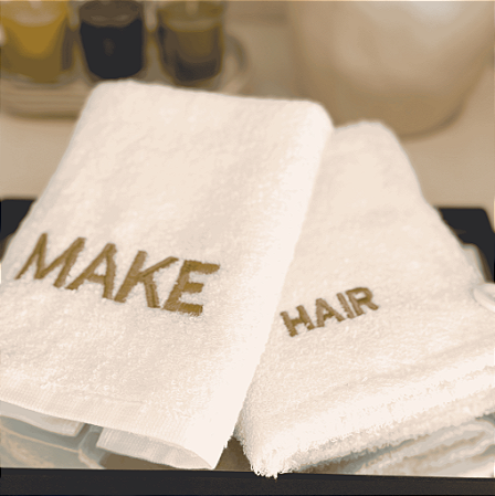 Toalha Make e Touca Atoalhada para Cabelo