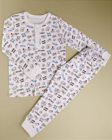Pijama Blusa e Calça ML - Game