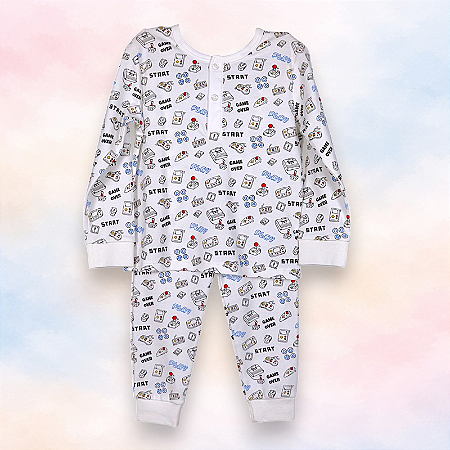 Pijama Blusa e Calça ML - Game