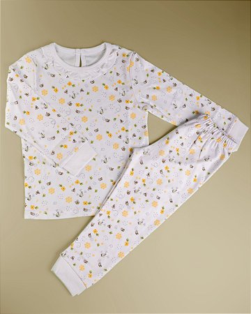 Pijama Blusa e Calça ML - Abelhinhas