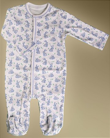 Macacão Broche Escondido - Coelhinho Azul