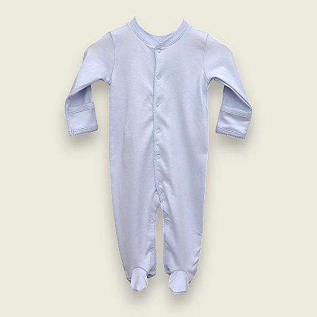 Macacão Broche Picueta - Celeste Liso