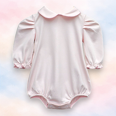 Body Menina ML - Rosa Liso