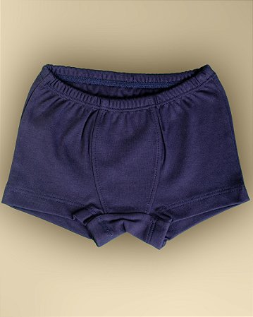 Cueca Boxer - Azul Marinho Liso