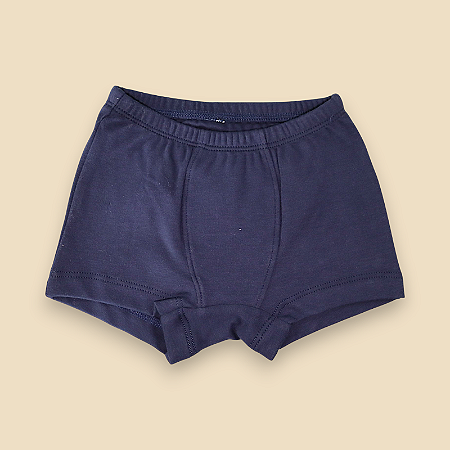Cueca Boxer - Azul Marinho Liso
