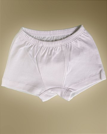 Cueca Boxer - Branco Liso