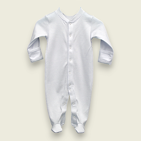 Macacão Broche Picueta - Branco Liso