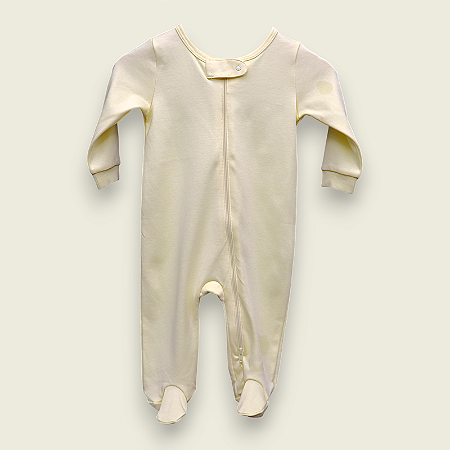 Macacão Zíper Duplo - Amarelo Liso