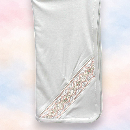 Manta Smock Flor Salmão