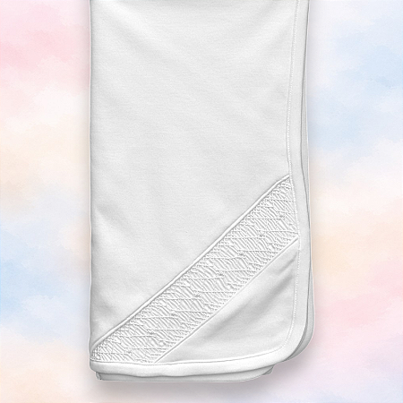 Manta Smock Bordado Branco - Branco Liso