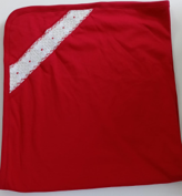 Manta Smock Ponto Vermelho - Vermelho Liso