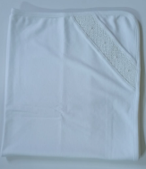 Manta Smock Bordado Branco Menina