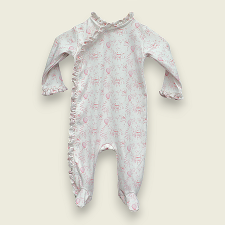 Macacão Viés Balões Rosa