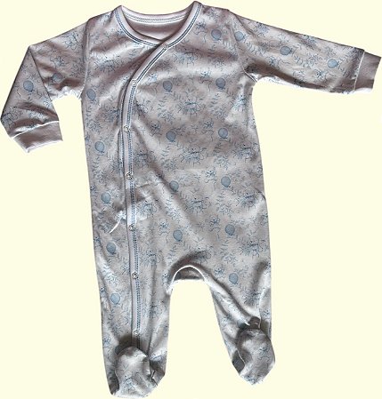 Macacão Viés Balões Azuis