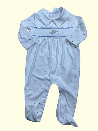 Macacão Smock Helicóptero Colorido - Letras Coloridas