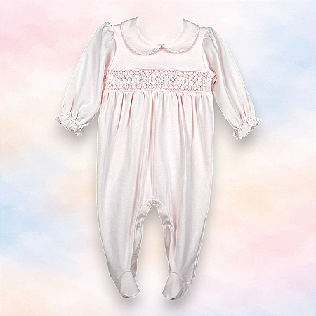Macacão Smock 4 Pontos Rosa - Rosa Liso