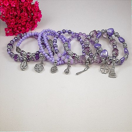 Pulseira de 7 Voltas para Nanã Buruquê Umbanda Candomblé