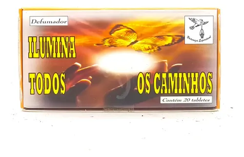 Defumador Natureza Espiritual Ilumina Todos os Caminhos 20 Tabletes | Limpeza Energética, Renovação e Harmonia