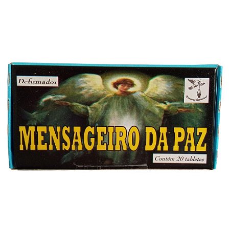 Defumador Natureza Espiritual Mensageiro da Paz 20 Tabletes | Limpeza Energética, Paz, Harmonia e Bem-Estar