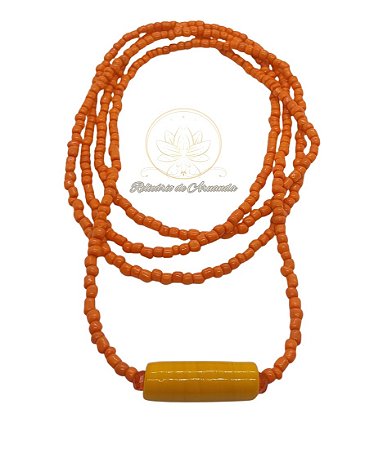 Guia de Proteção Laranja com Firma – Umbanda e Candomblé – Feita à Mão