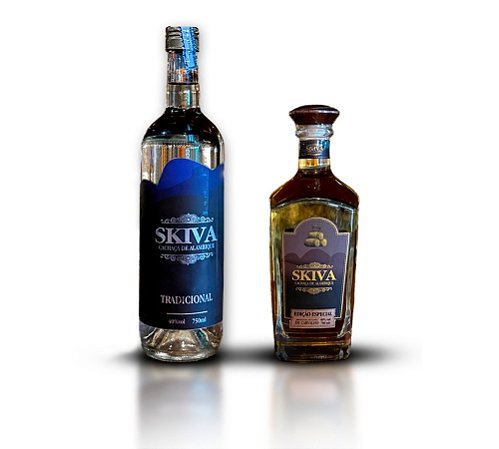 Cachaça Skiva Tradicional + Carvalho - 750ml cada